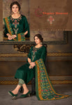 BEMBERG SILK SALWAR KAMEEZ WITH EMBROIDERY