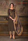 BEMBERG SILK SALWAR KAMEEZ WITH EMBROIDERY