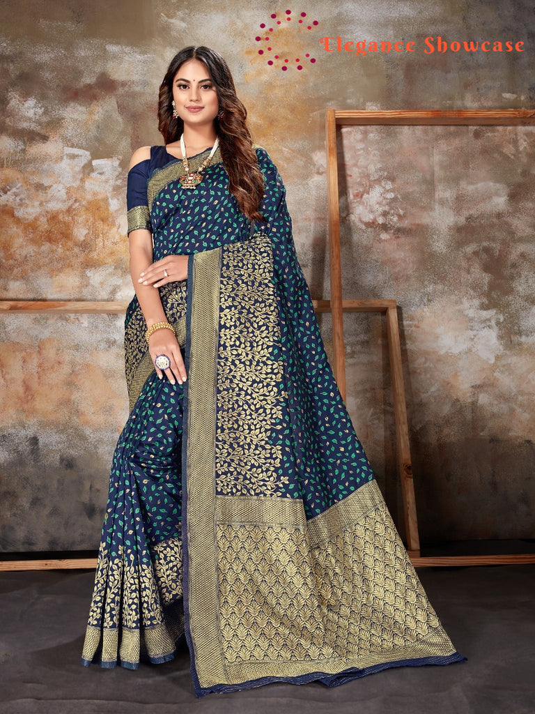 Designer Woven Silk Saree with Blouse