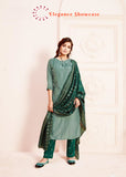 PURE MASKA SILK SALWAR KAMEEZ WITH EMBROIDERY